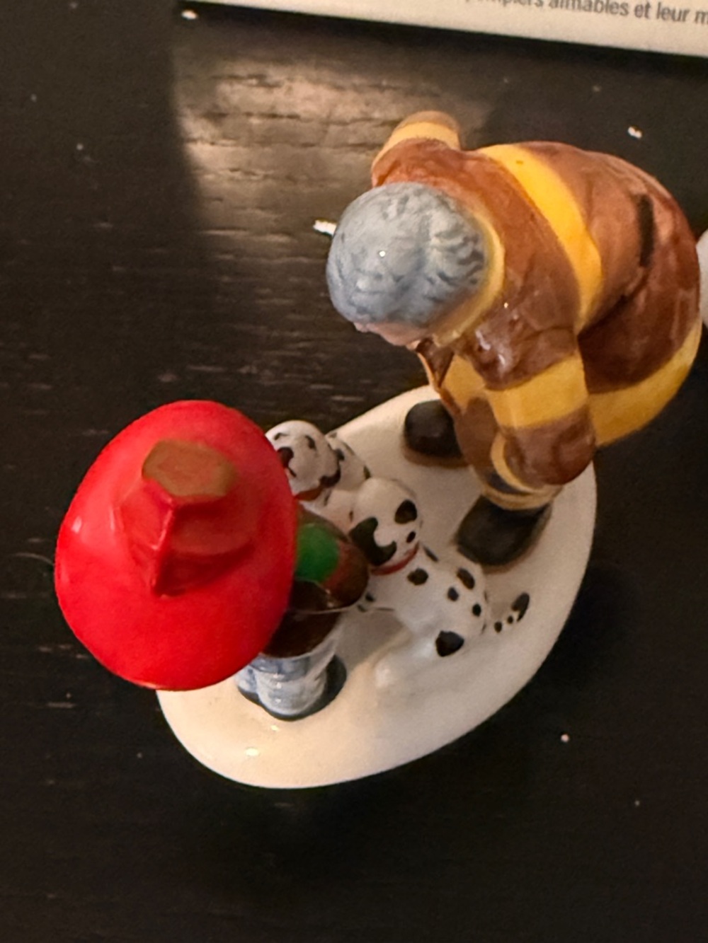 Dept. 56 “Fun at the Firehouse” hand painted porcelain, Original Snow Village - Picture 4 of 8